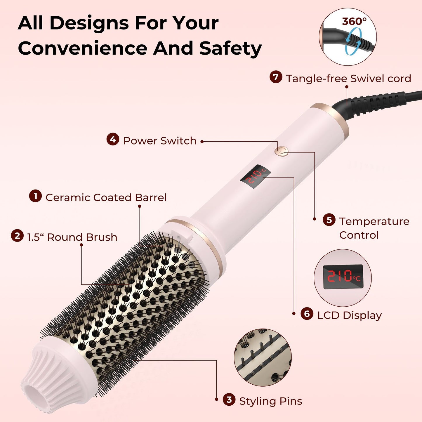 The Ultimate 5-in-1 Hot Air Hair Styling Set