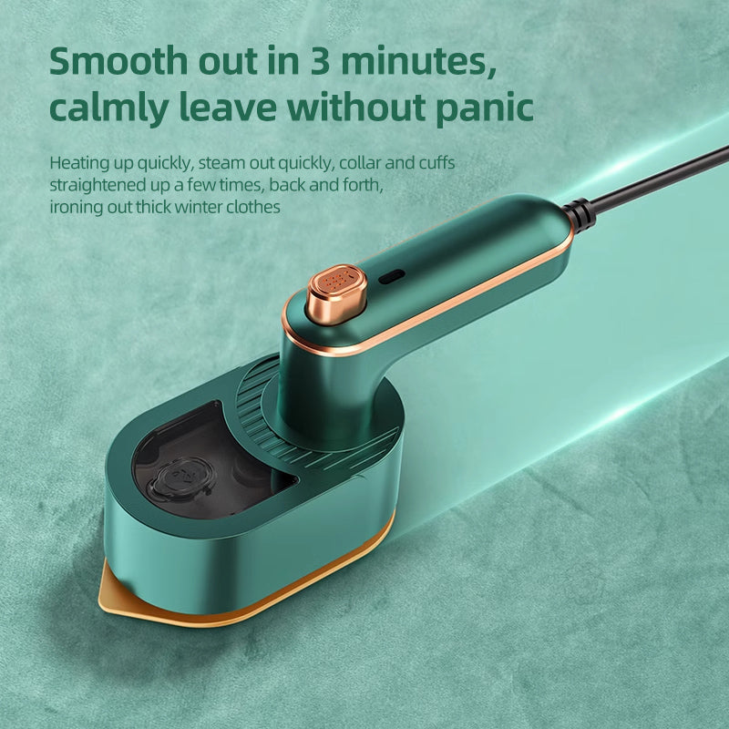 Mini Steam Iron for Clothes:Support Dry And Wet Ironing for Home Travel
