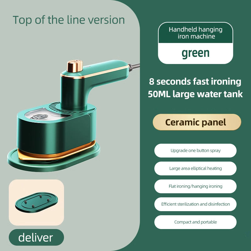 Mini Steam Iron for Clothes:Support Dry And Wet Ironing for Home Travel