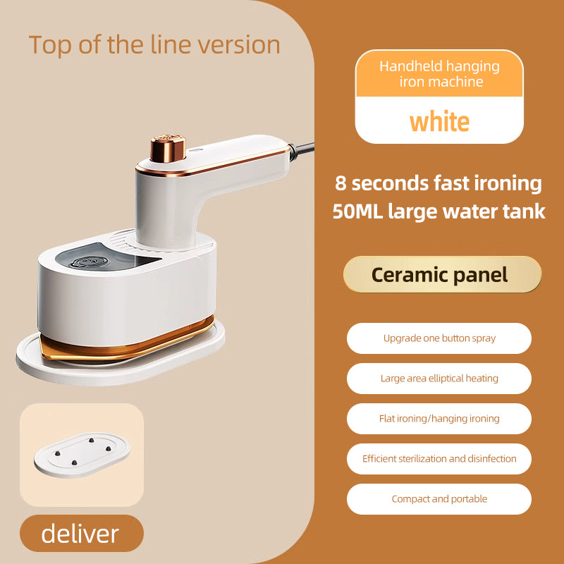 Mini Steam Iron for Clothes:Support Dry And Wet Ironing for Home Travel